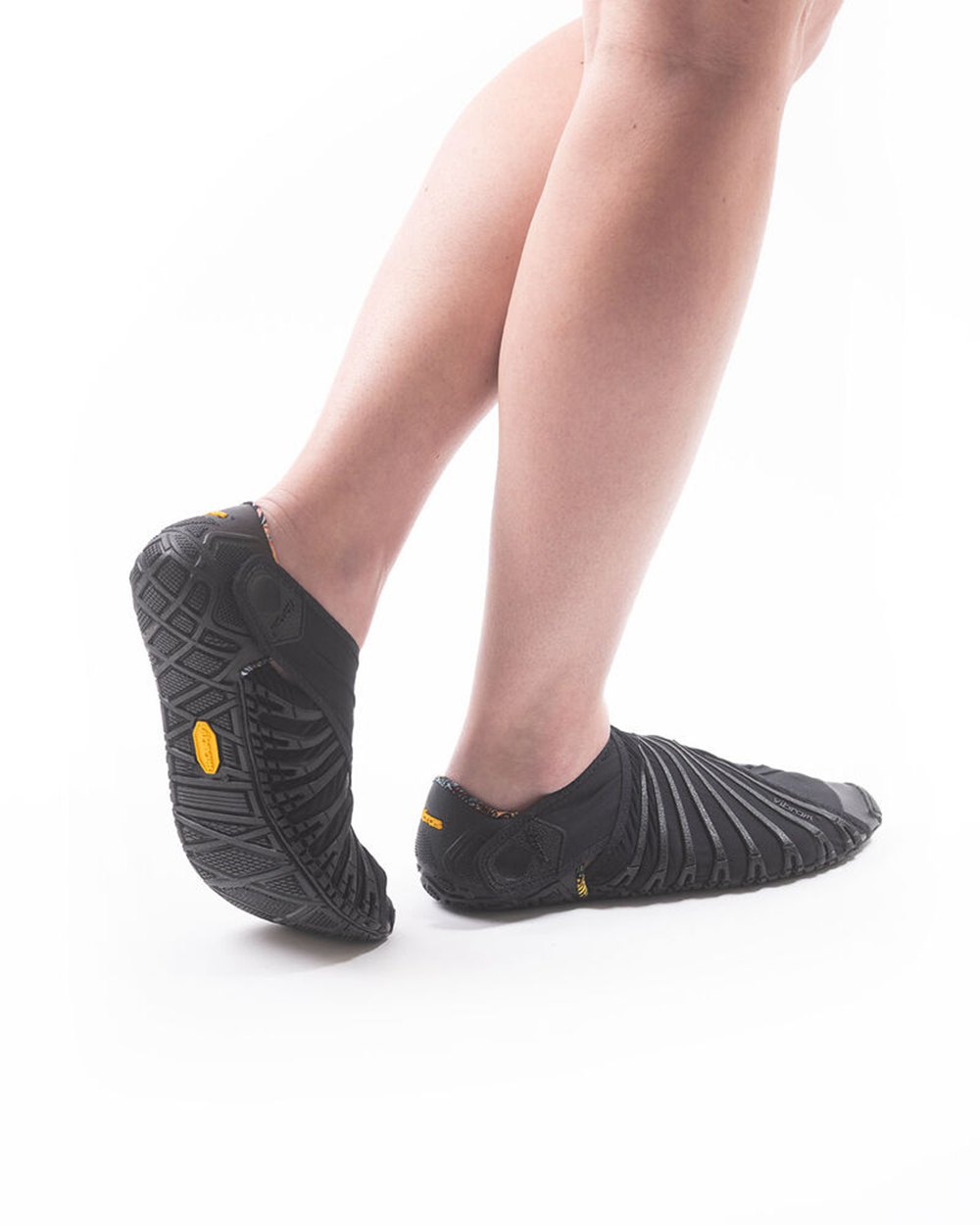 Zapatos Mujer Negros - Furoshiki Bajos - BGPECO-576
